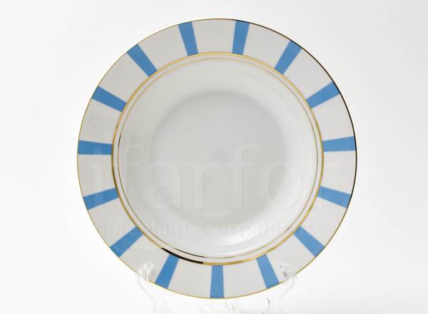 Plate deep Alice azure 3