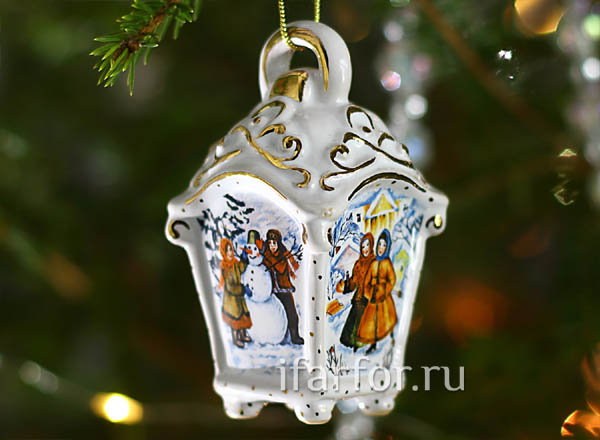 Christmas tree toy Flashlight small relief The couple