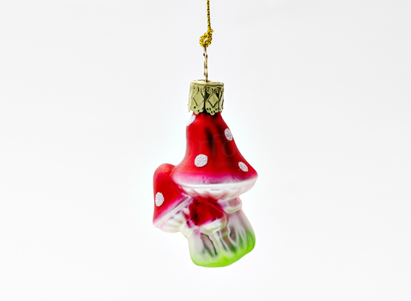 Елочная игрушка Грибы. Мухоморчики мини