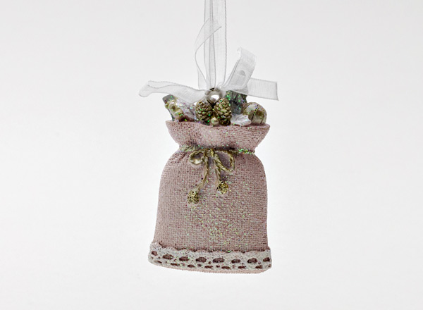 Елочная игрушка Мешочек