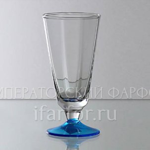 Рюмка лафитник 50 г. Весенний дождь (голубая ножка) Лафитник 50 x 105 мм.