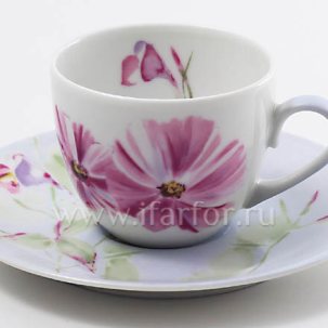 Чашка с блюдцем кофейная Jardins d Alice 1/2 Columbia 140 мл.