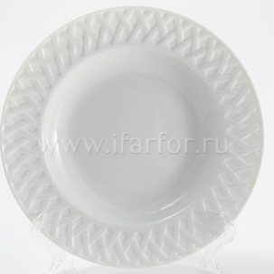 Тарелка глубокая с крылом Blanc 235 мм.