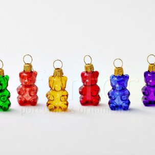 Набор елочных игрушек Шесть леденцовых мишек 6 предметов 20 x 45 мм.