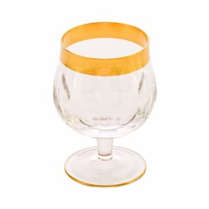 Набор бокалов Прозрачный с золотом 6 предметов Джесси 250 мл.