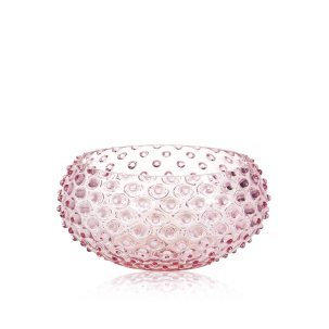 Ваза для фруктов Розовая Hobnail Tapas 230 x 100 мм.