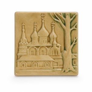Плакетка настенная Церковь Спаса на городу 140 x 140 мм.