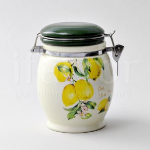 Банка для сыпучих продуктов второй сорт Лимоны Royal Classics 115 x 150 мм.