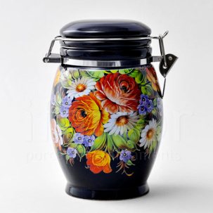 Банка для сыпучих продуктов Хохлома Royal Classics 115 x 175 мм.