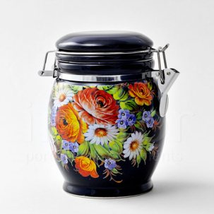 Банка для сыпучих продуктов Хохлома Royal Classics 115 x 150 мм.