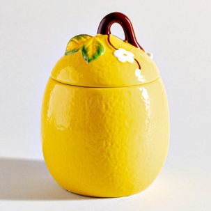 Банка для сыпучих продуктов с ложкой Лимон 1/2 Repast 108 x 108 x 130 мм.