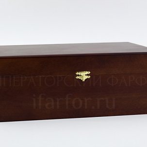 Шкатулка на 6 шаров для елочных игрушек Шкатулка коричневая Шкатулка