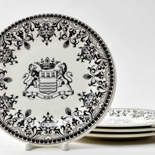 Набор тарелок столовый BLASON DEPAREILLEES 4 предмета GIEN Шампань 232 мм.