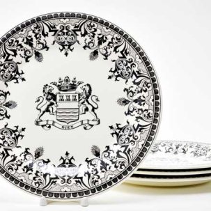 Набор тарелок столовый BLASON DEPAREILLEES 4 предмета GIEN Шампань 274 мм.