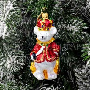 Елочная игрушка в подарочной коробке Мышиный король 100 мм.
