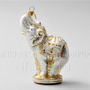 Елочная игрушка в подарочной коробке 210х130мм Slon 100 x 140 мм.