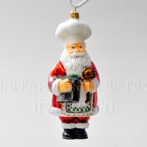 Елочная игрушка Дед Мороз Повар 163 мм.