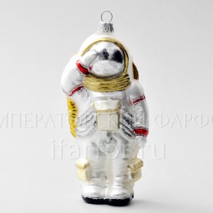 Елочная игрушка Космонавт 145 мм.