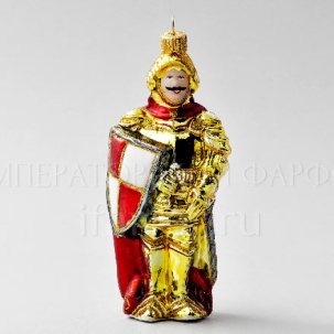 Елочная игрушка Рыцарь Рыцарь в золотых доспехах 160 мм.