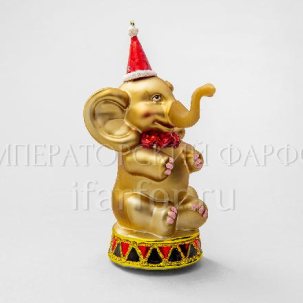 Елочная игрушка Цирковой слон 140 мм.