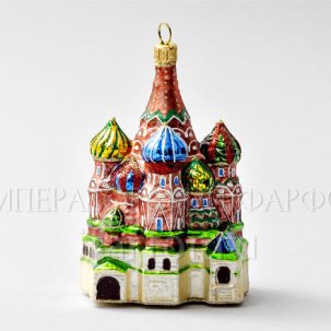 Елочная игрушка Собор Василия Блаженного 80 x 125 мм.