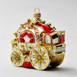 Елочная игрушка Карета 95 x 95 мм.