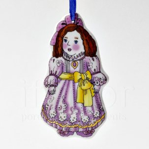 Елочная игрушка Мари 66 x 120 мм.