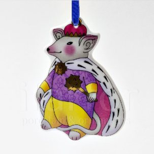 Елочная игрушка Мышиный король 83 x 111 мм.
