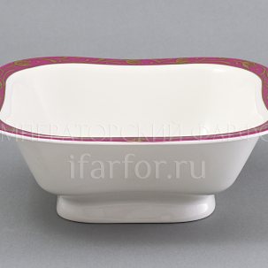 Салатник 2 порц. квадр. Сетка-Блюз Молодежная 110 мм.