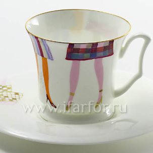 Чашка с блюдцем кофейная Shopping 3 1/2 Юлия 145 мл.