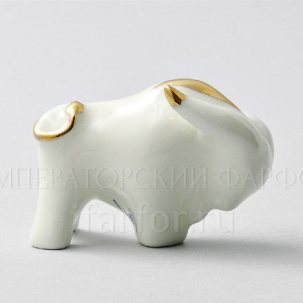 Скульптура Бык (з.з.) Золотой 45 мм.
