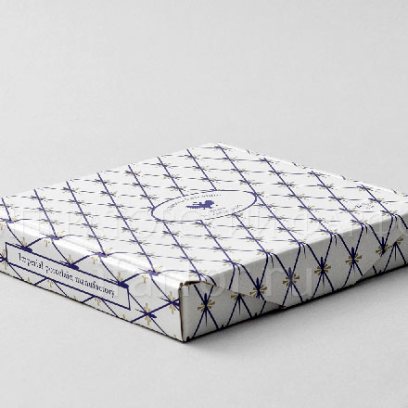 Подарочная упаковка для тарелок 155 мм Кобальтовая сетка Коробка