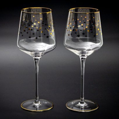 Набор бокалов для вина Азур золотой 2/2