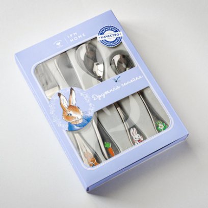 Набор столовых приборов детский Дружная семейка 1/4