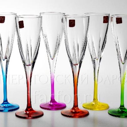 Набор фужеров для шампанского Cristalleria Fusion 6/6