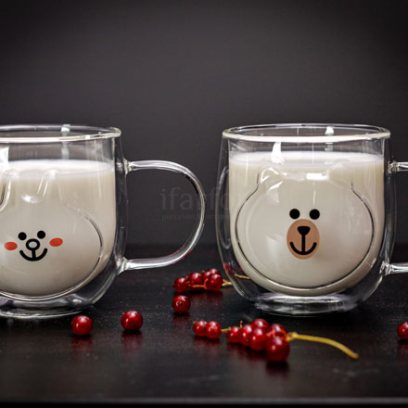 Набор кружек с двойным стеклом Animals 2/2 DOUBLE WALL