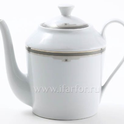 Кофейник «ART DECO PLATINIUM» Форма: Provence. Твердый фарфор. 1100 мл.