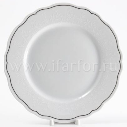 Тарелка плоская «Passion Platine 6828» Твердый фарфор. 265 мм.