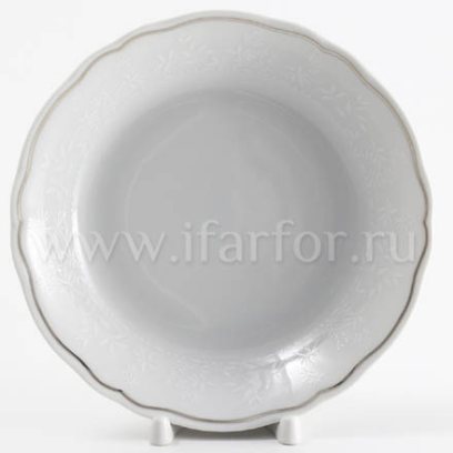 Тарелка глубокая без крыла «Passion Platine 6828» Твердый фарфор. 190 мм.
