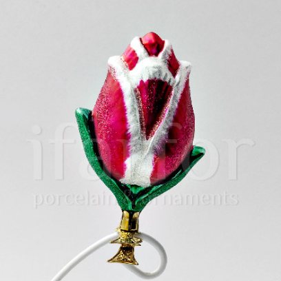Елочная игрушка Тюльпан Розовый
