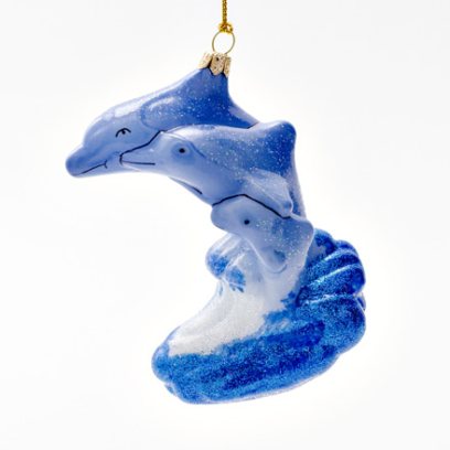 Елочная игрушка Дельфины