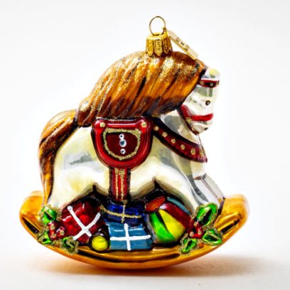 Елочная игрушка Лошадка-качалка