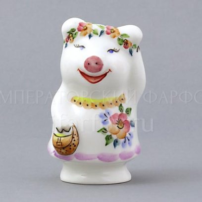 Скульптура «Модница» Керамика. 80 мм.