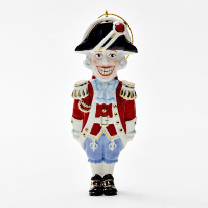 Елочная игрушка Щелкунчик большой Щелкунчик рельефный цветной