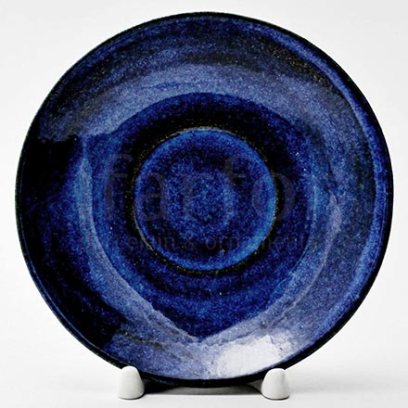 Блюдце чайное Тыквенный рельеф синий