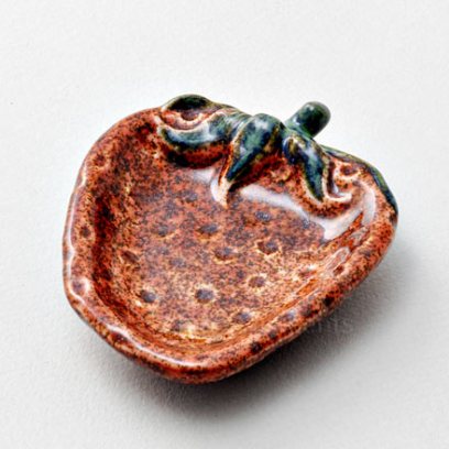 Тарелочка для закусок Розовая Клубника