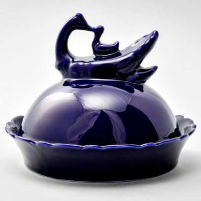 Блинница второй сорт Гжель кобальт Уточка