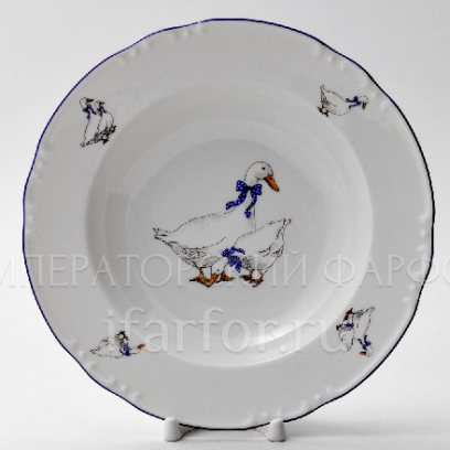 Тарелка глубокая Констанция Гуси