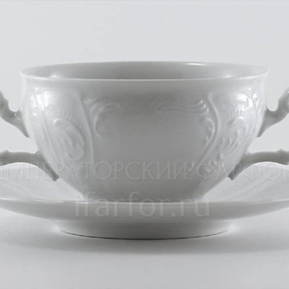 Чашка с блюдцем бульонная Бернадотт Недекорированный Бернадотт