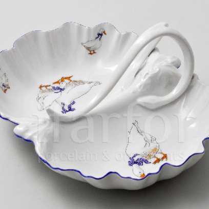 Менажница двойная Корона Гуси Queens crown